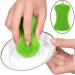 Silicone Sponge Kitchen Dish Cleaning Sponge Multi-purpose Scrubber Cleaning Pot Cleaning Brush Panda Bowl Fruit Vegetable Green - Buy Online on GoSupps.com