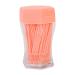 200pcs 2 Ends Toothpicks Plastic Colored Teeth Tooth Picks with Toothpick Dispenser for Home Restaurant Hotel(Orange)
