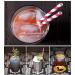 Bright Red and White Stripes Drinking Paper Straws 7.75 Inch Red Stripes(100 Pieces) Red white - Buy Online on GoSupps.com