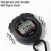 Sports Stopwatch Timer - Digital Clock Calendar Alarm - Shockproof for Running Swimming Referee - Black (2 Pcs) - Buy Online on GoSupps.com