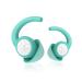 Ear Plugs for Sleeping Noise Cancelling 2 Pairs Noise Reduction Earplugs for Sleep Soft Silicone Hearing Protection Earplug for Snoring Work Construction Noise Sensitive WH-Green