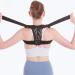 Posture Corrector for Men & Women Breathable Adjustable Black Shoulder Brace for Lumbar Neck Shoulder & Clavicle Pain Relief - Buy Online on GoSupps.com