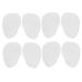 FOMIYES 4 Pairs Heels Mat Self Adhesive Shoe Grips Half Socks Half Socks Womens Shoes Pads Toes Block Heels for Women Dressy White Non-Slip White 10X7X0.8CM