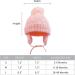 Pesaat Knitted Baby Winter Beanie Earflap Hat | Fleece Lined Beanies with Pompom | Infant Toddler Boys Girls | 0-6 Months Skin Pink - Buy Online on GoSupps.com