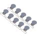 Ankroyu 10-Pack 25mm Pacifier Holder Clips | Durable Metal Trousers Carrier & Round Braces Clips (Gray) - International Shipping Available - Buy Online on GoSupps.com