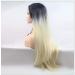 BGHJUE Long Natural Synthetic Wig for Women - Side Parting Highlight Gradient Yellow High-Temperature Fiber Breathable Cap - Buy Online on GoSupps.com