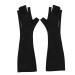 FRCOLOR 1 Pair Nail Gloves Gel Nail Led Lamp Manicure Gloves Fingerless Gloves Gloves Gloves Manicure Art Gloves Nail Art Gloves Polyester Mj03 Anti-black Sleeve 25X9X0.4CM
