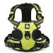 Winhyepet truelove dog harness no-pull reflective adjustable pet dishes with 2 linen clips simple control handle for small medium-sized and large dogs TLH5651 XL neon yellow
