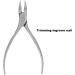 Cuticle Trimmer Nipper Toe Nail Clipper Nail Lifter Pedicure Remover Tools for Ingrown Toenail (streamer silver) - Buy Online on GoSupps.com