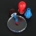 Nail Art Palette Mixing Palette Nail Polish Color Mixing Palette Manicure With Tool Golden Edge Nail Holder Nail Painting Display Board for Nail DIY Supplies (Round glass Round glass piece 02 - Buy Online on GoSupps.com