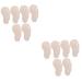 FOMIYES Womens Insoles 6 Pairs Anti Slip Stickers for Heels Compact Foot Pads Comfort Insoles Anti-Skid Forefoot Pads Comfortable Forefoot Pads Pain Portable Pigskin Supplies Women's