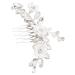 FOMIYES Wedding Bride Hair Accessories Bride Hair Side Comb Twist Updo Vintage Accessories Bridal Hair Comb Hairclips Decor Bridal Rhinestone Hair Comb Miss Crystal Metal
