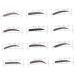 FOMIYES 12pcs 48 Adhesived Stencils Eyebrow Stencil Kit Eyebrow Styling Tool Eyebrow Template Eyebrow Card - Buy Online on GoSupps.com