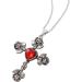 Oralgos Gothic Thorn Rose Cross Necklace - Unique Filigree Jewelry for Elegant Meetings - Buy Online on GoSupps.com