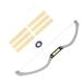 Beavorty 2pcs Bow Eyebrow Ruler Eyebrow Ruler for Microblading Eyebrow Horizontal Ruler Metal Draw a Line