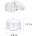 60-Piece 5ml Transparent Cosmetic Sample Jars | Nail Art Containers with Screw Cap for Lip Balm Glitter and Rhinestones - Buy Online on GoSupps.com