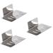 Amosfun 3 Pcs 304 Storage Rack Sponge Drain Rack Metal Soap Holder Soap Drain Rack Bathroom Soap Dish Bar Soap Holder for Shower Soap Storage Holder Bath Soap Holder Tub Stainless Steel