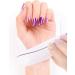 Kalolary Gel Nail Polish Strips Nail Gel Art Sticker Waterproof Full Nail Wraps Decal Sets with Nail File and Stick for Women Girls Nail Art Decor (UV/LED Lamp Required) (Gradient Purple) - Buy Online on GoSupps.com