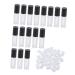 Mikinona 16pi ces Flacons De Gloss Vides Plastique Mini Conteneurs Pour Gloss Applicateurs Inclus