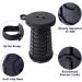 Telescoping Camping Stool | Collapsible & Adjustable | Portable Foldable Stool for Camping, Gym, Hiking | Max Load 400 LBs | Black - Buy Online on GoSupps.com