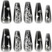 AJTUTUS Butterfly False s Tips Detachable Press On s Full Cover False s French Tip False s Manicures Supplies - Buy Online on GoSupps.com