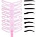 8 Pack Eyebrow Stencils for Beginners Reusable Eyebrow Stencils for 3 Minutes Makeup (Pink) - Buy Online on GoSupps.com