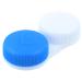 Flat pocket-sized mini contact lens storage case for all contact lens types