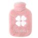 Bouillotte heat bottle 500ml heat bottle bed bottle with fluffy cover warm bottle of pain relief with belly hind legs gifts for family and friends