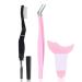 Lash Clusters Applications 2 in 1 Eyebrow Mascara Brush Eyelash Applicator for Eyeliner and Mascara Lash Tweezers for Lash Clusters 3 Pcs Multi-Purpose Makeup Tools T-Lash Tools Kit