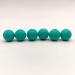 100pcs Turquoise Color Silicone Round Beads - 15mm Sensory Pearl Bead Bulk for DIY Jewelry Making and Mom Necklace Decoration - Buy Online on GoSupps.com