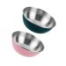 Zerodeko Mini Food Soy Sauce Dish 2pcs Seasoning Dish Soy Sauce Ketchup Stainless Steel Soybean Stainless Steel Bowl Sauce Bowls 8.3X8.3X2.8CM Assorted Color
