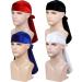 Premium Velvet Men Durags - 4 Pack Soft Headwraps for 360 Waves | Extra Long & Wide Carrier - Buy Online on GoSupps.com