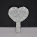 Wowagoga Sparkling Rhinestone Heart Shaped Handheld Mirror - White - Buy Online on GoSupps.com
