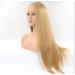 BGHJUE African Yellow Long Straight Synthetic Lace Front Wig for Black Women | Soft Heat Resistant Hair - Buy Online on GoSupps.com