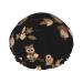 Cute Brown Cartoon Owls Shower Cap & Bath Cap  Reusable Waterproof Hair Cap With Peva Lining & Double Protection Layers & Elastic