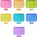 7 Piece Set Pill Organizer 6 Times a Day Daily Travel Medicine Organizer Portable 7 Day 42 Compartments Pill Box with Moisture-Proof Pill Case Travel Pill Container for Vitamins Supplements-Color 6 Times * 7 Days Color - Buy Online on GoSupps.com