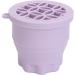 Makeup Brush Cleaning Bowl Multifunction Makeup Brush Cleaner Cup with Lid for Travel (Purple) - Buy Online on GoSupps.com
