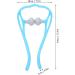 Gientan Neck Massager - Manual Double Pressure Point for Shoulders Ergonomic Design for Muscle Tension Relief - Blue Color - Buy Online on GoSupps.com