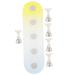 Ipetboom 1 Set Nail Practice Holder Nail Holders for Nail Painting Nail Display for Nail Painting Nail Rest Training Nail Display Diy Display Stands for False Nail Tip Aurora Oval Plastic