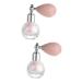 FOMIYES 2pcs High Gloss Dusting Glow Balloons Nails Glitter Powder Spray Makeup Glitter Miss Luster The Face 7.5x7cmx2pcs Pinkx2pcs