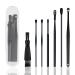 SRG 7 Pack Ear Wax Removal Tool Set Black ear cleaning kit Ear Curette Ear Wax Remover Tool with Cleaning brush and storage box Portable Soothing and Anti-Itch Earwax Cleaner Tool
