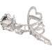 hgnxa Metallic Feeling Rose Shape Hair Claw for Woman Girls Hair Clip for Long Hair slip Hair Clip Delicate Hair Clip Rhinestone gold - Buy Online on GoSupps.com