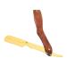 Premium Manual Razor for Professional Hairdressers - Vintage Straight Edge Razor with Durable Anti-Slip Wood | S80-7 Gold Knife Holder - Buy Online on GoSupps.com