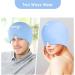 Newgo Migraine Mask & Cap | Full Coverage Ice Headache Relief Hat for Sinus & Stress - Light Blue - Buy Online on GoSupps.com