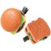 2 Pcs Imitation Hamburger Hair Clips For Girls Realistic Sandwich Hair Clips Funny Hair Snap Clip Hairpins Hair Barrettes Hair Accessories Style2
