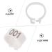 CORHAD 100 Pcs Pigeon Anklet Pigeons Identification Ring Duck Leg Number Plastic White Products 1.3X1.3CM White - Buy Online on GoSupps.com