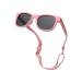 Pro Acme TPEE Polarized Baby Sunglasses with Strap Flexible Durable Toddler Sunglasses for 0-24 Months Pink Frame | Grey Lens