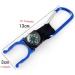 Liwein 12-Piece Mini Compass Carabiner Hook Set - Portable Buckle Keychain for Hiking Camping & Travel - Buy Online on GoSupps.com