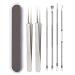 ZAMXHUG Blackhead Remover 6 Pieces Pimple Crusher Blackhead Removal Tools Blackhead Removal Blackhead Removal Zit Ingrown Pimples Suitable for Men and Women Stainless Steel