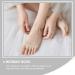 4 Pairs Women's Split Toe Socks - High Heels No Show Cushion Metatarsal Foot Pads - Anti-Slip Cotton Toe Socks - Buy Online on GoSupps.com